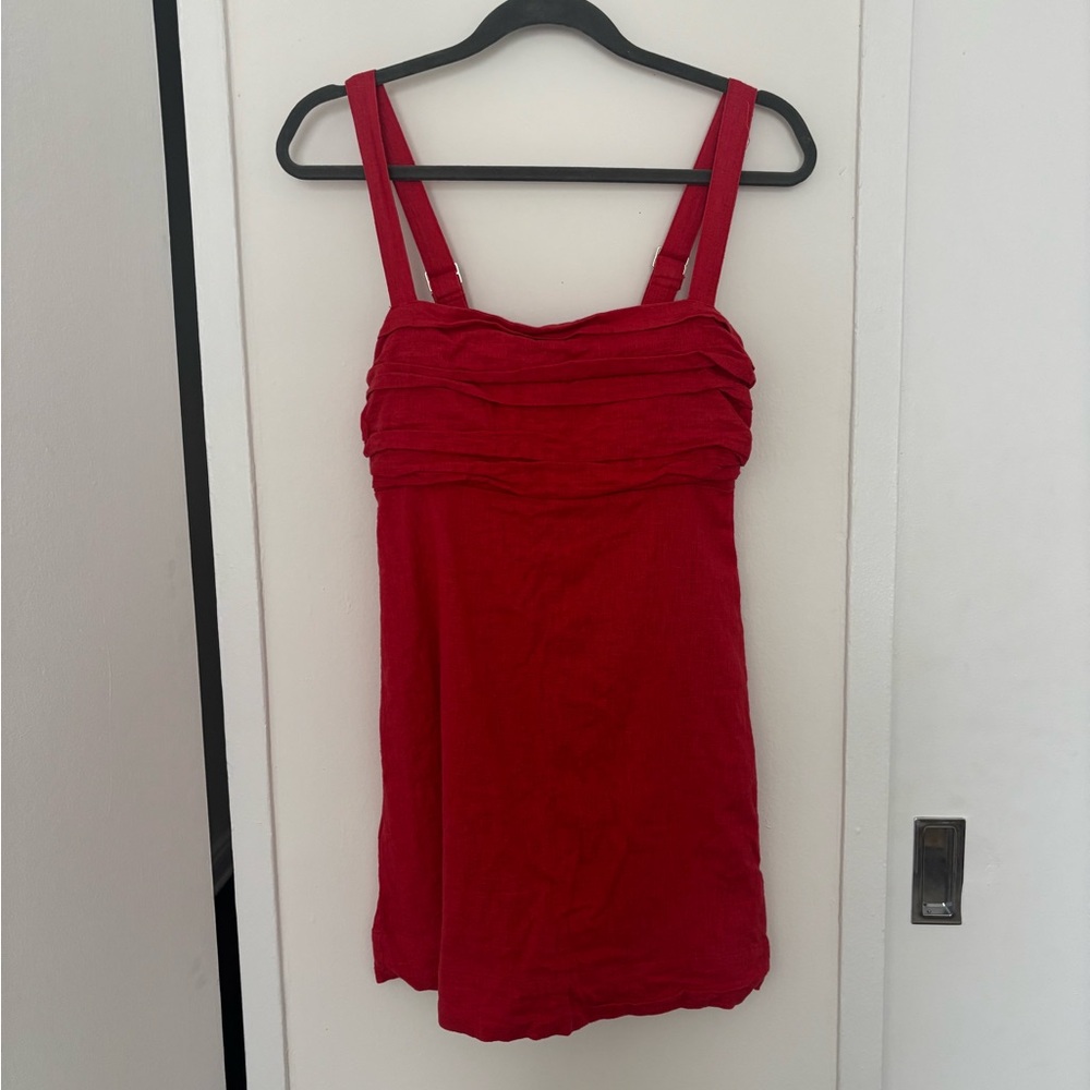 Abercrombie Red Dress with Pockets